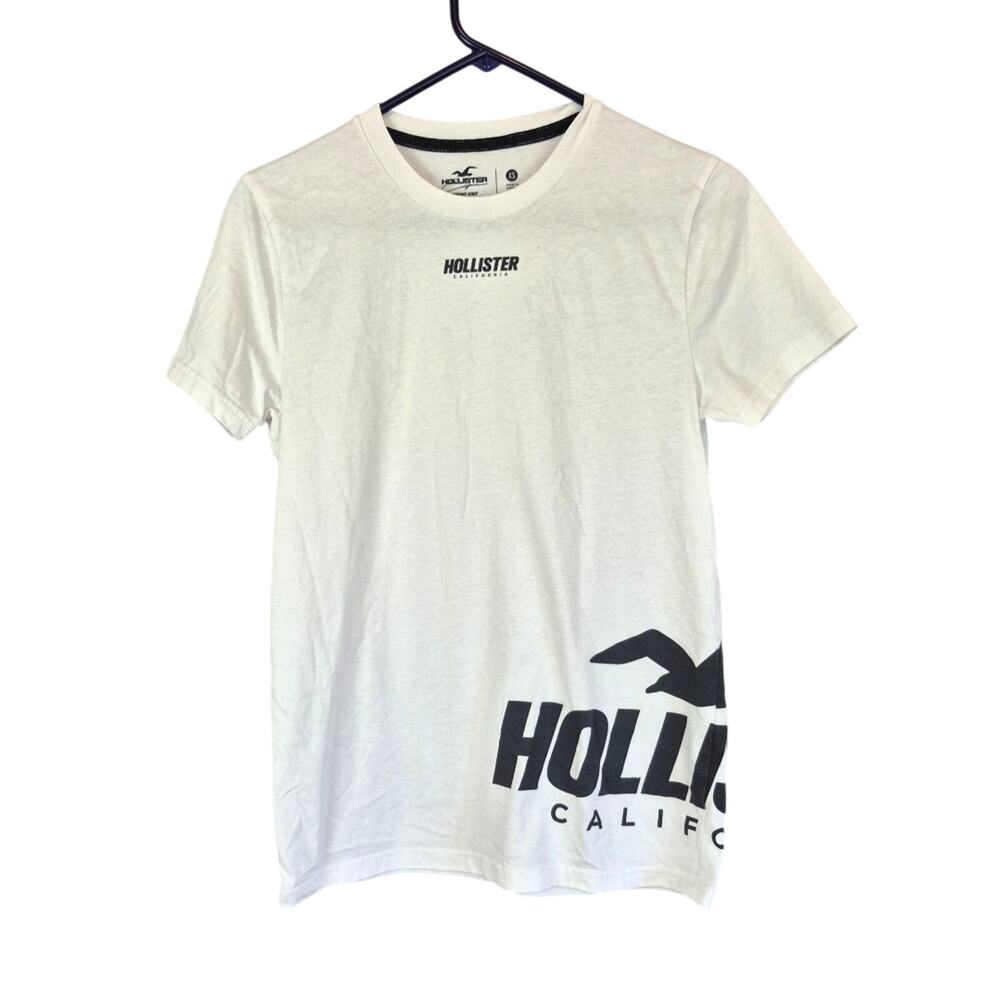 Hollister Shirt Mens XS Seagull Logo Sport Knit Graphic Short Sleeve Tee Soft